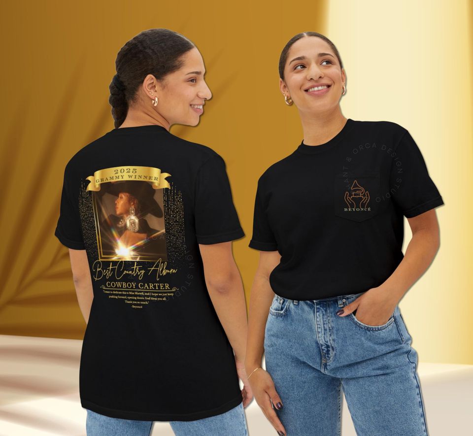 Best Country Album Cowboy Carter Grammy 2025 Tribute Shirt Best Country Album Winner Beyhive Merch Country Music Fan Gift Grammy Keepsake