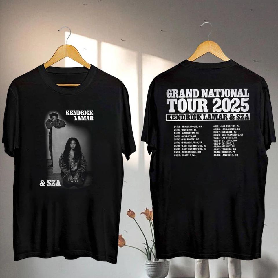 New Kendrick Lamar 2025 Grand National Tour Shirt, Kendrick Lamar & Sza Concert 2025 Shirt, Kendrick Lamar Gnx Fan Gift