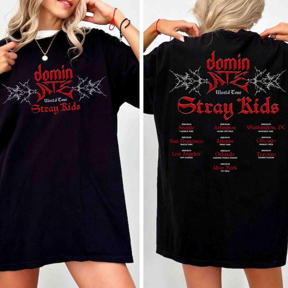 Stray Kids Dominate World Tour 2025 Shirt, Stray Kids Shirt, Stray Kids Ate Shirt