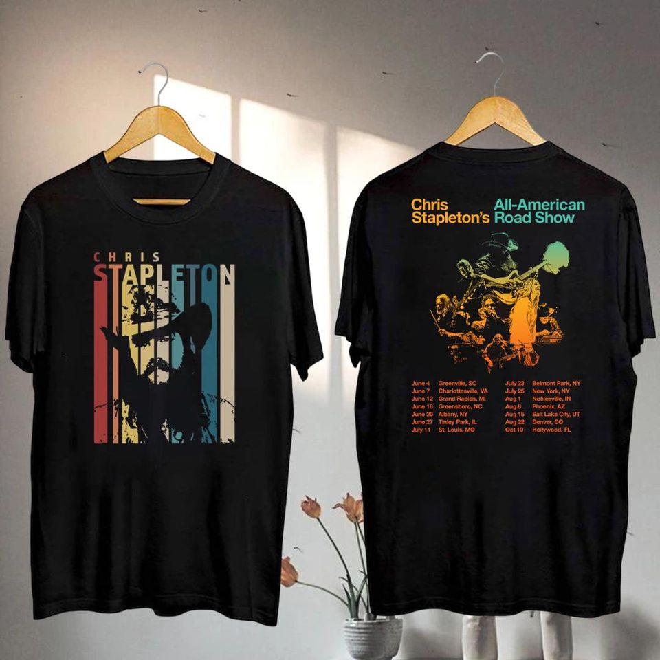 New Chris Stapleton 90S Vintage Shirt, 2025 Chris Stapleton All-American Road Tour Shirt