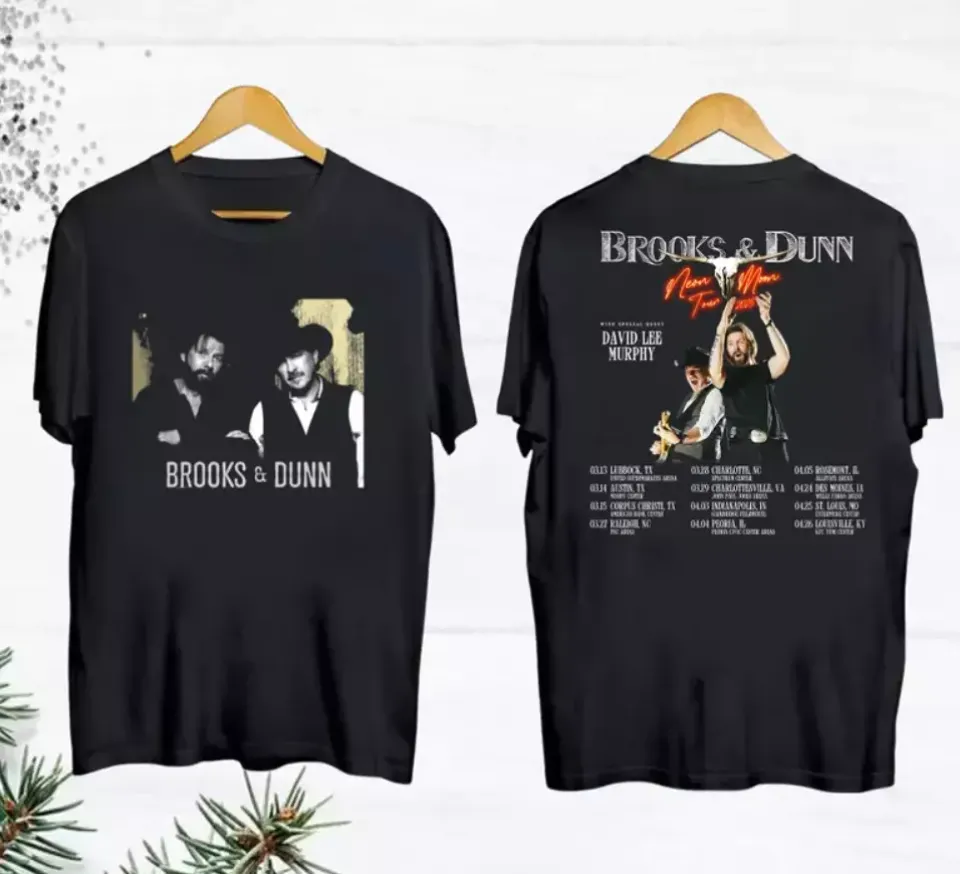 Vintage Brooks And Dunn Shirt, Brooks And Dunn Neon Moon 2025 Tour Shirt