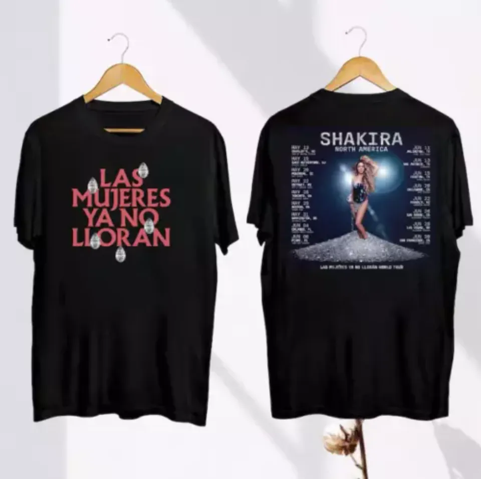 Shakira 2025 Concershirt, Shakira Las Mujeres Ya No Lloran 2025 World Tour Shirt