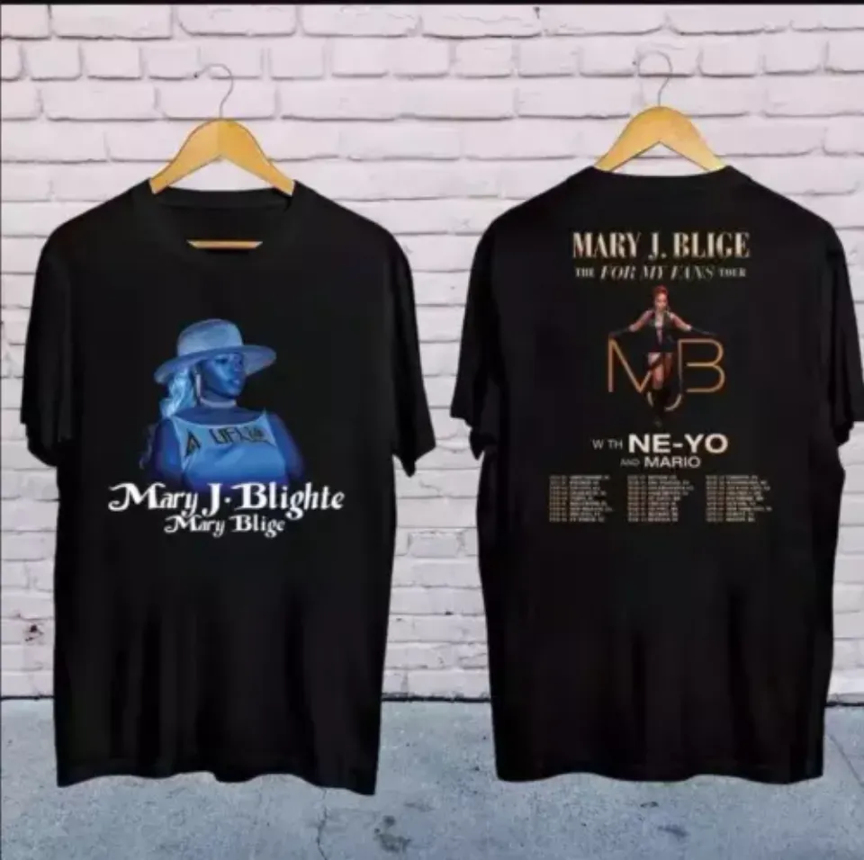 New Mary J Blige 2025 Concert, 2025 Mary J Blige The For My Fans Tour Shirt