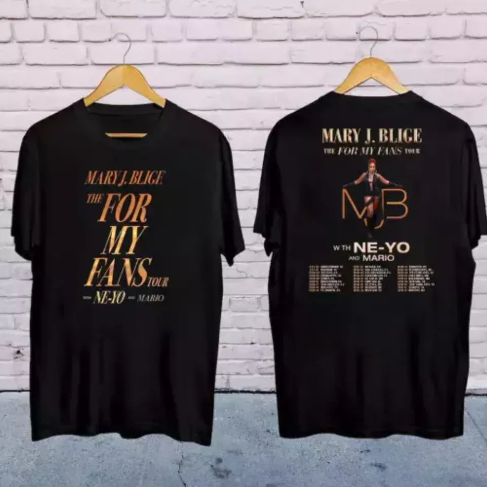 New 2025 Mary J Blige The For My Fans Tour Music Shirt, Mary J Blige 2025 Concert Music Shirt