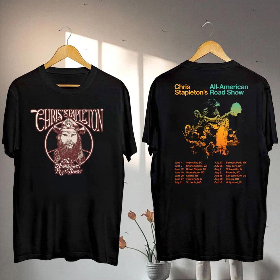 New Chris Stapleton Country Music Shirt, Chris Stapleton 2025 All-American Road Tour Shirt