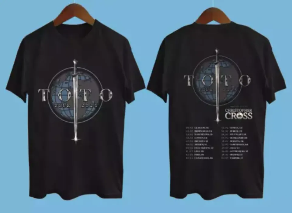 New New Toto Band 2025 Tour 2 Side Shirt, Music All Size Shirt