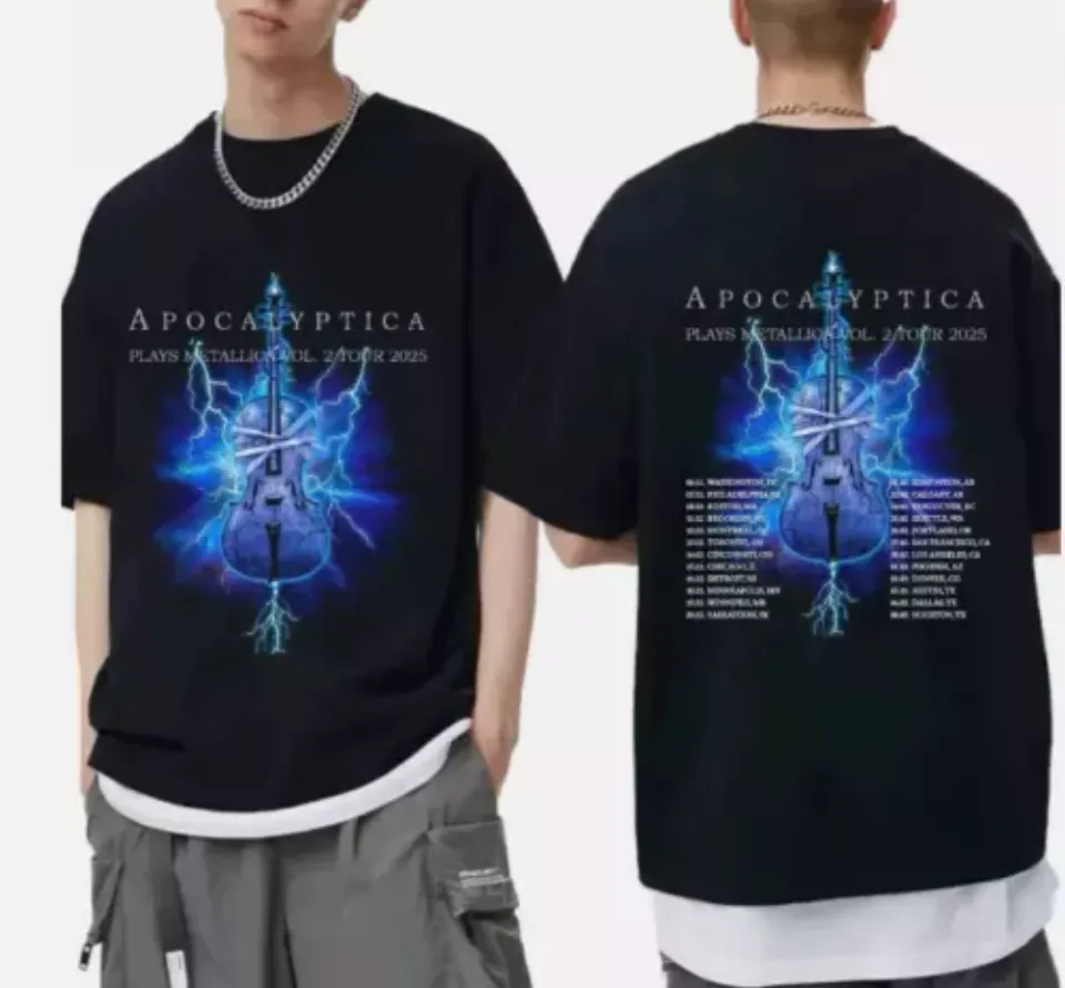 New Apocalyptica 2025 Tour Double Sided Shirt