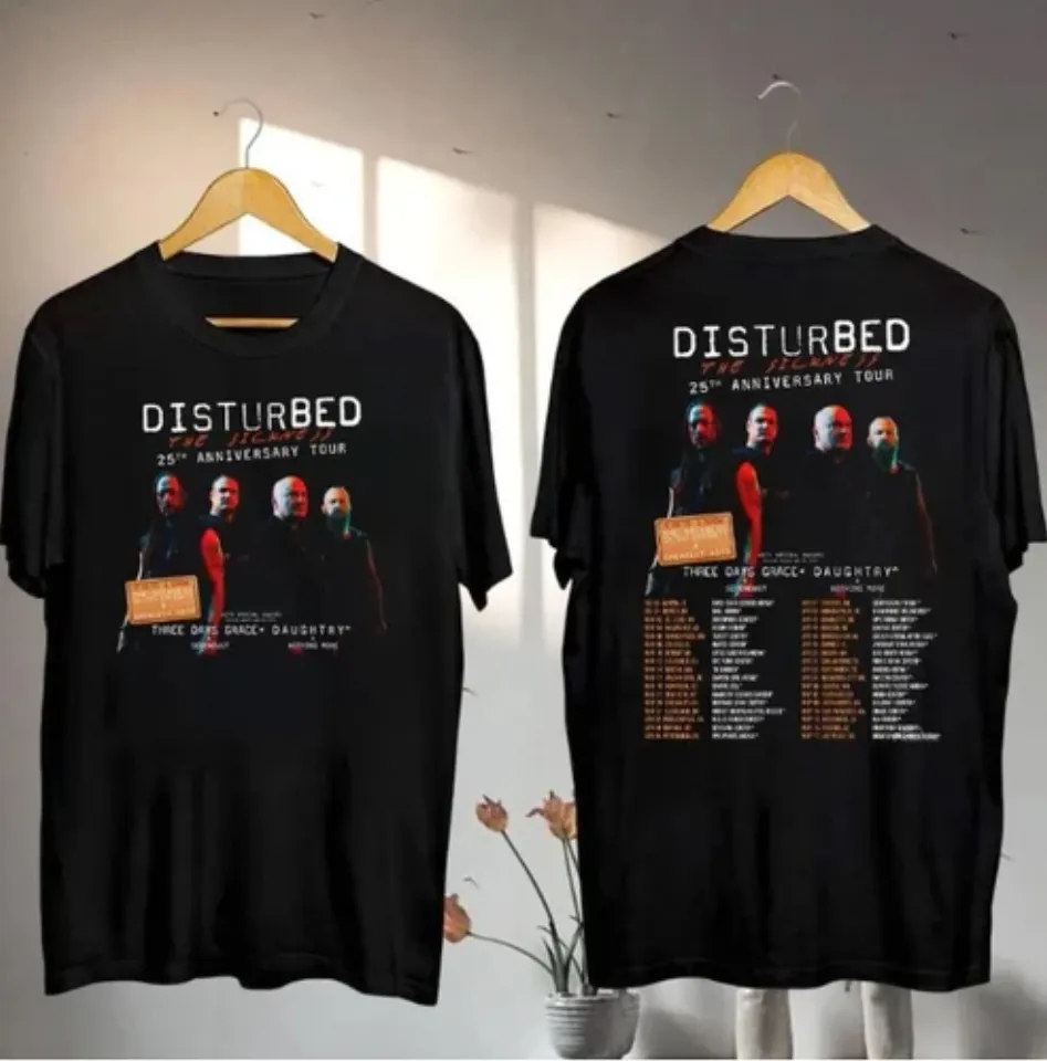 New Disturbed The Sickness 25Th Anniversary Tour 2025 Shirt