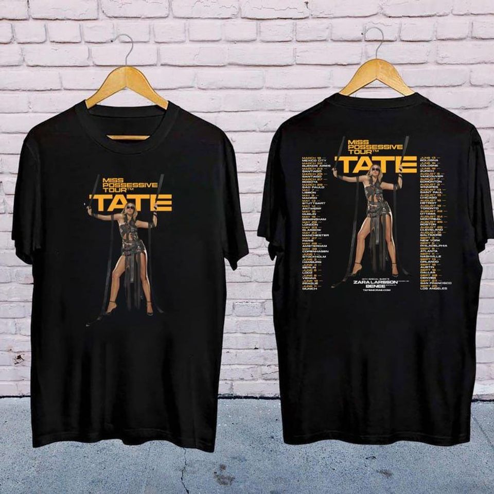New 2025 Tate Mcrae Miss Possessive Tour Shirt, Tate Mcrae 2025 Concert, Tate Mcrae Fan Gifshirt