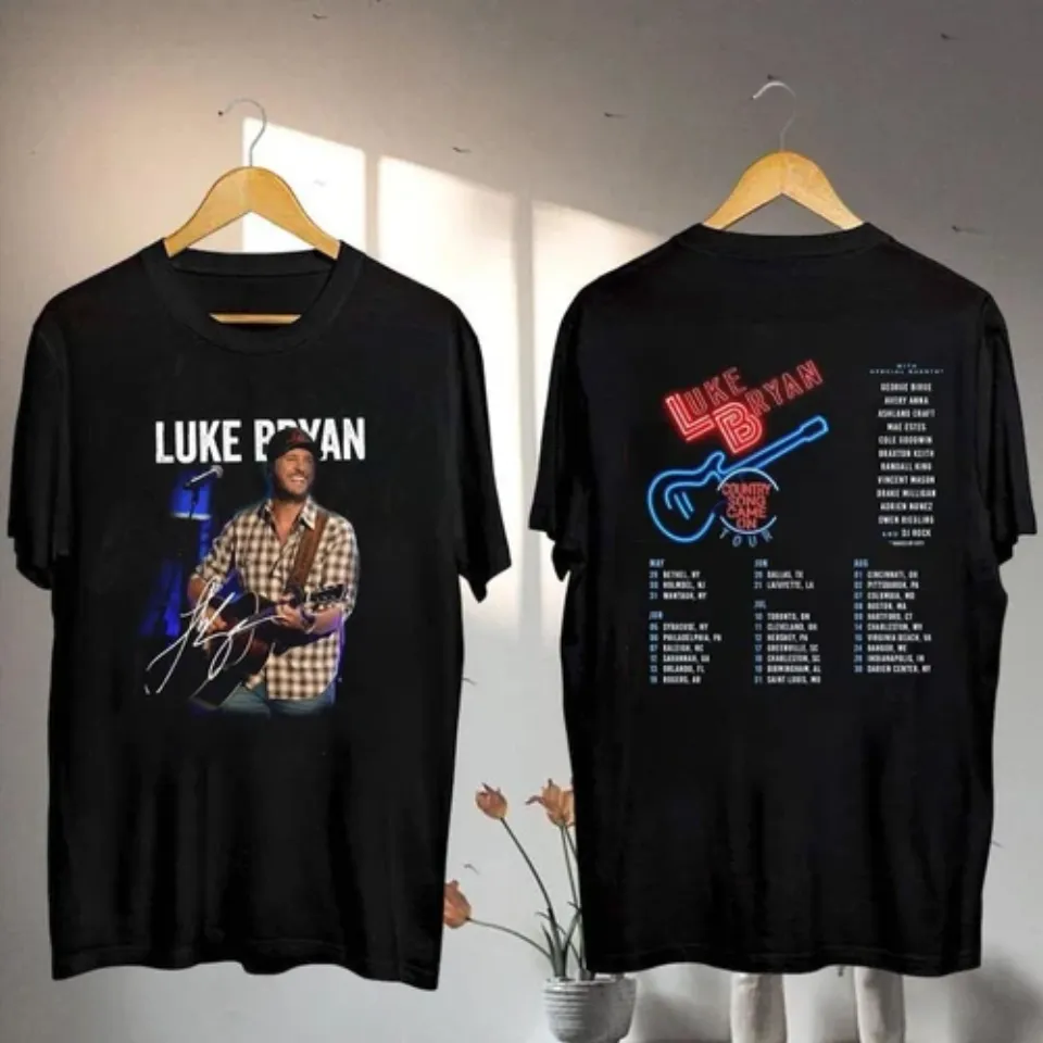 New Luke Bryan Graphic Shirt, 2025 Luke Bryan Country Song Came On Tour Shirt