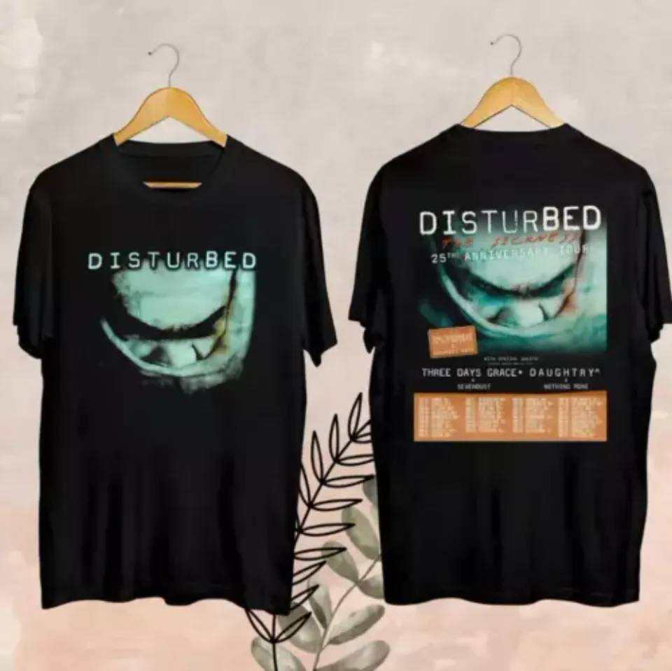 New The Sickness 25Th Anniversary Tour Fan Shirt, Disturbed Tour 2025 Fan Gift