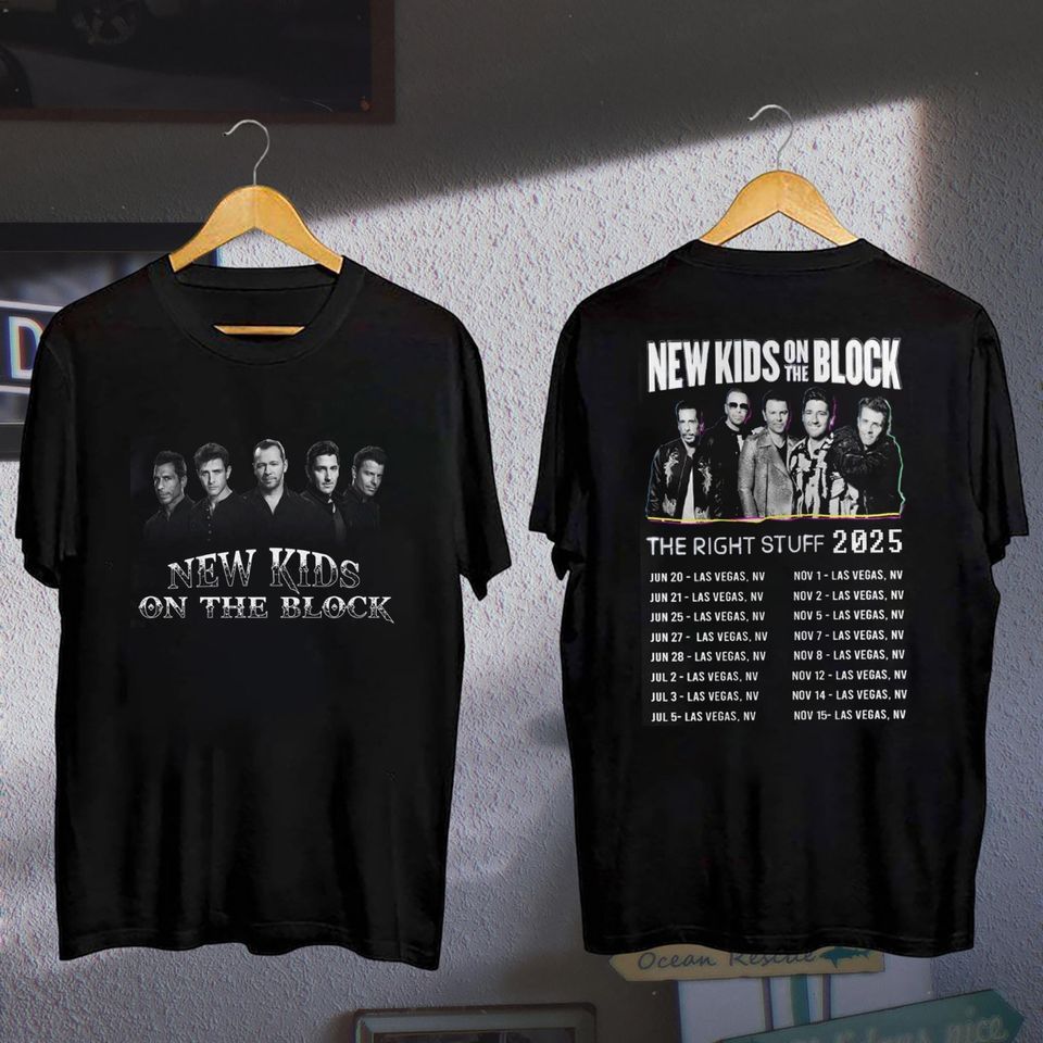The Right Stuff Tour 2025 Nk On The Block Shirt, Nk On The Block Fan Shirt, Nk On The Block Shirt