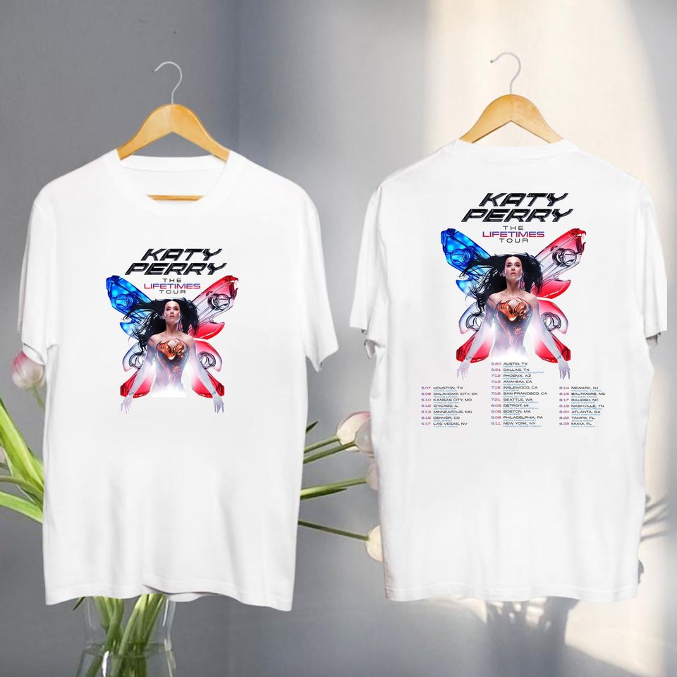 Katy Perry Graphic Shirt, Katy Perry The Lifetime Tour 2025 Shirt, Katy Perry 2025 Concert