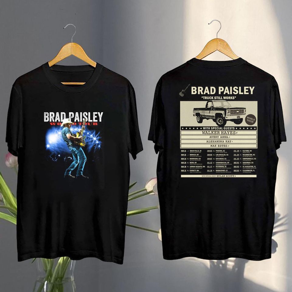 New Brad Paisley Truck Still Works Tour 2025 Shirt, Brad Paisley Graphic Shirt, Brad Paisley Fan Shirt