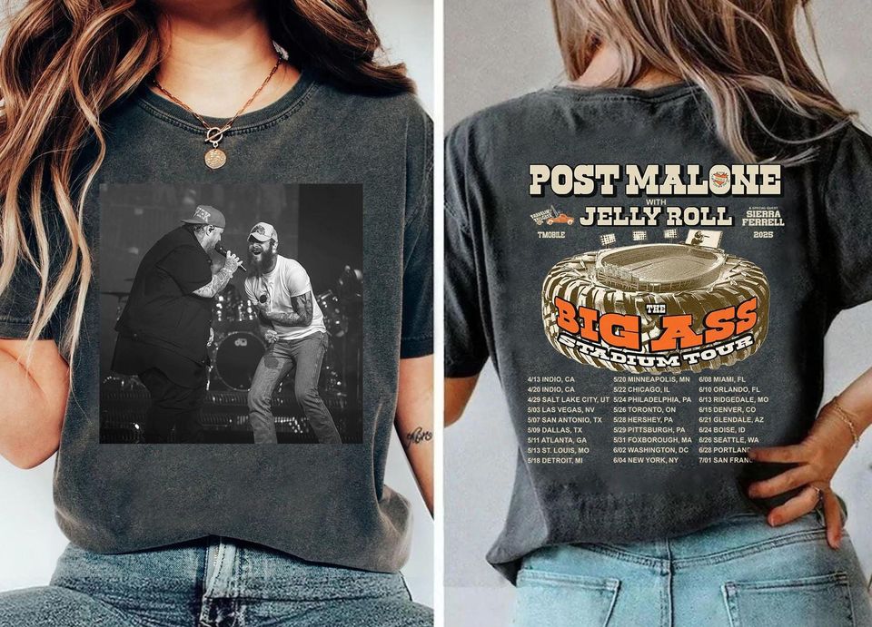 New Post Malone Music Shirt, Post Malone Tour Music Shirt, Big Ass Stadium Tour Music Shirt