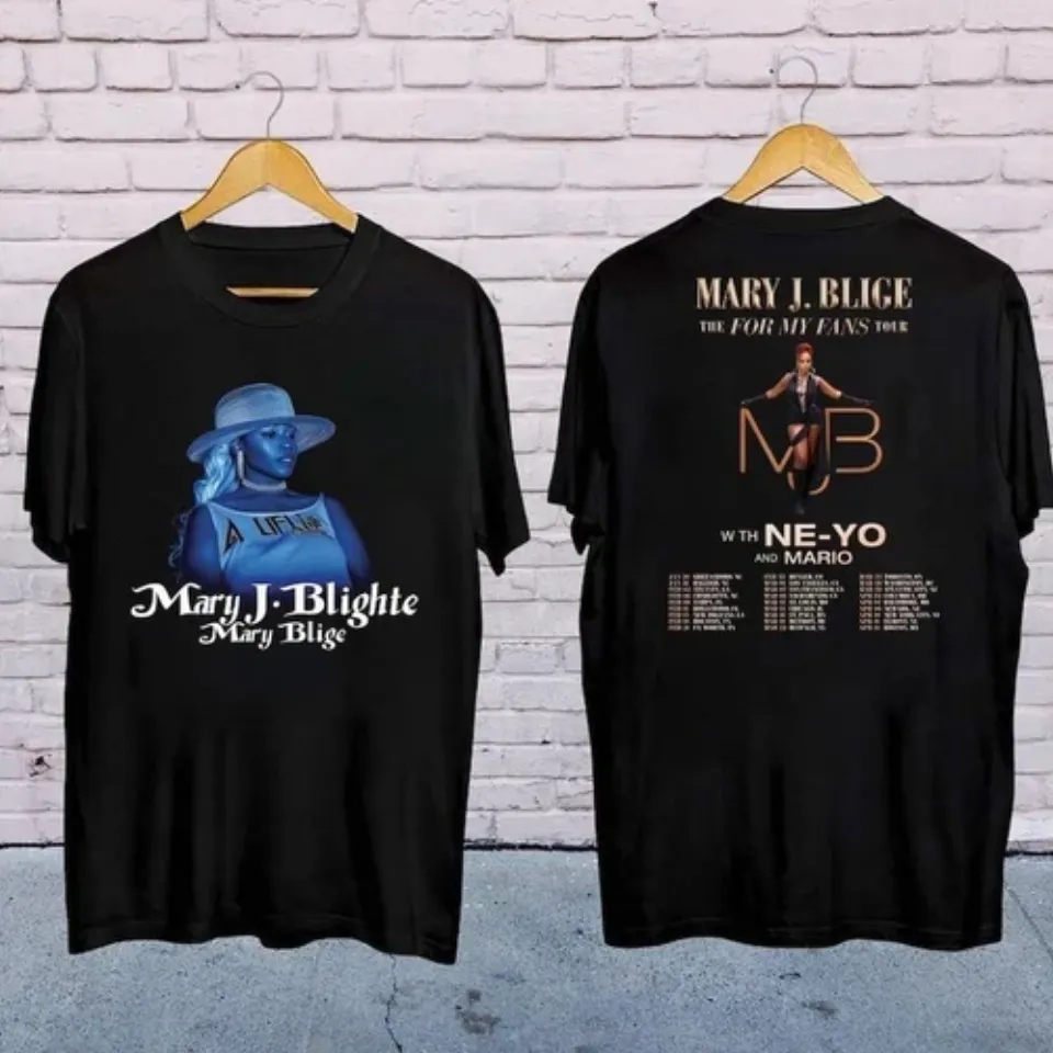 New Mary J Blige 2025 Concershirt 2025 Mary J Blige The For My Fans Tour Shirt