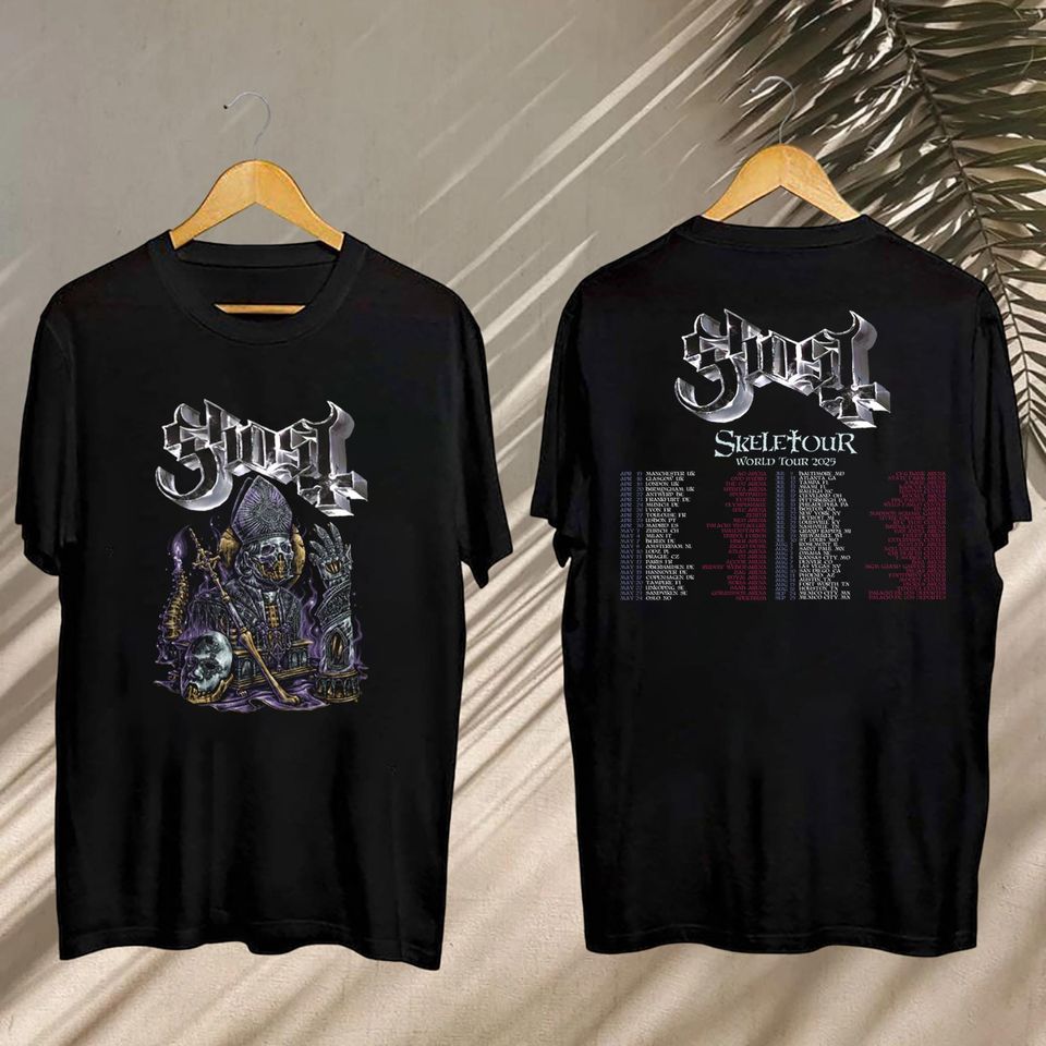 New Ghost World Tour 2025 Fan Gift, Ghost Skeletour World Tour Shirt, Ghost Skeletour World Tour Shirt
