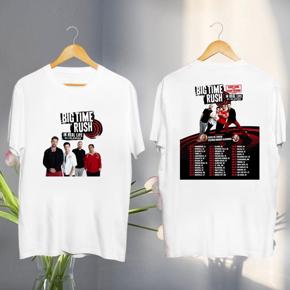 New Big Time Rush In Real Life Worldwide Tour 2025 Shirt, Big Time Rush 2025 Concert, Big Time Rush Fan Gift