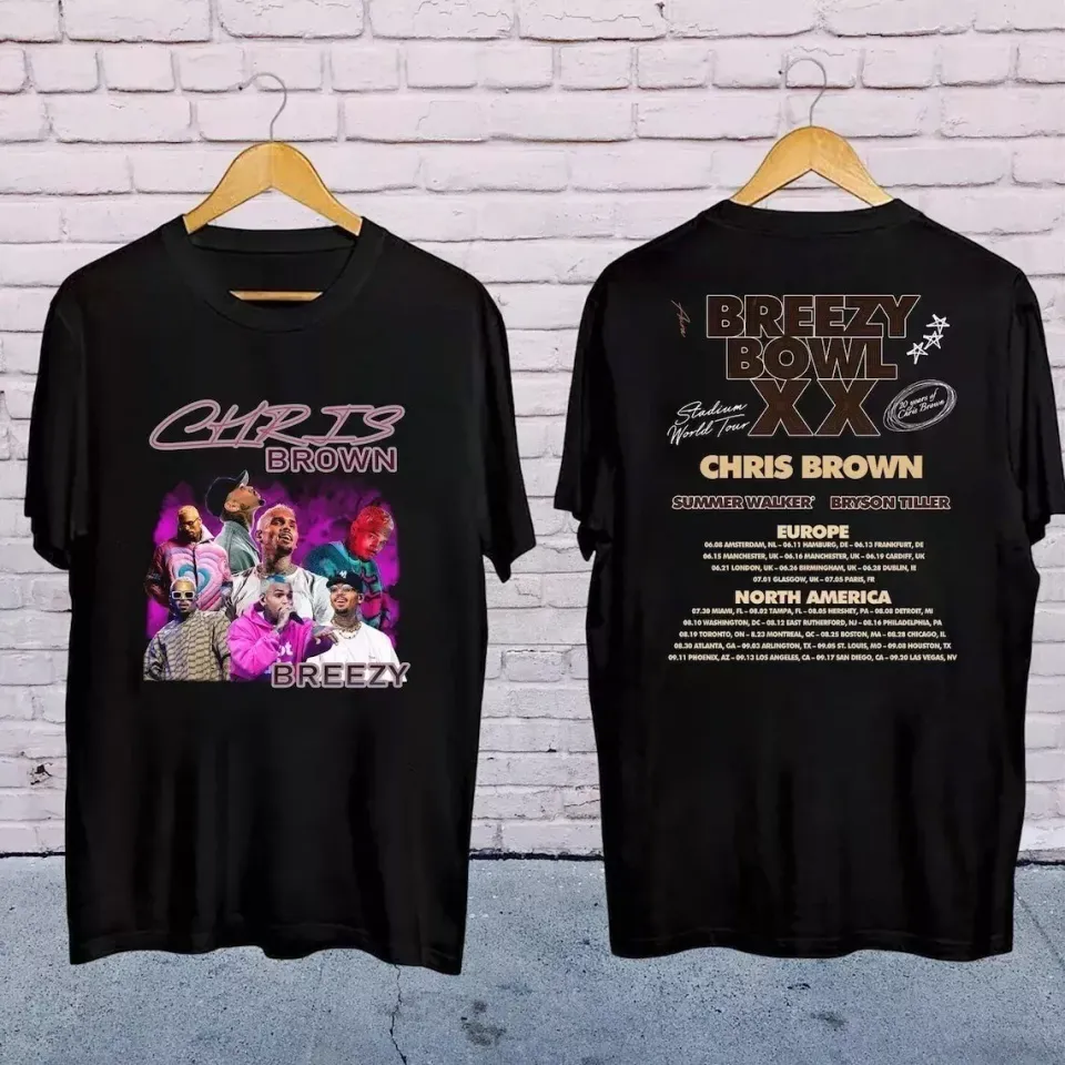 New 2025 Chris Brown Breezy Bowl Xx Concershirt, Chris Brown Breezy Bowl Xx Shirt