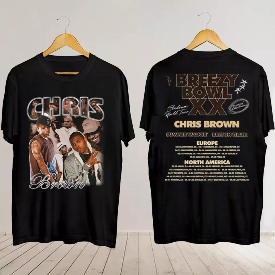 New Chris Brown Concert 2025 Shirt, Breezy Bowl Xx 2025 Chris Brown Tour Shirt