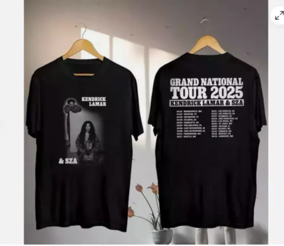 New Kendrick Lamar 2025 Grand National Tour Shirt Kendrick Lamar Sza Concert 2025