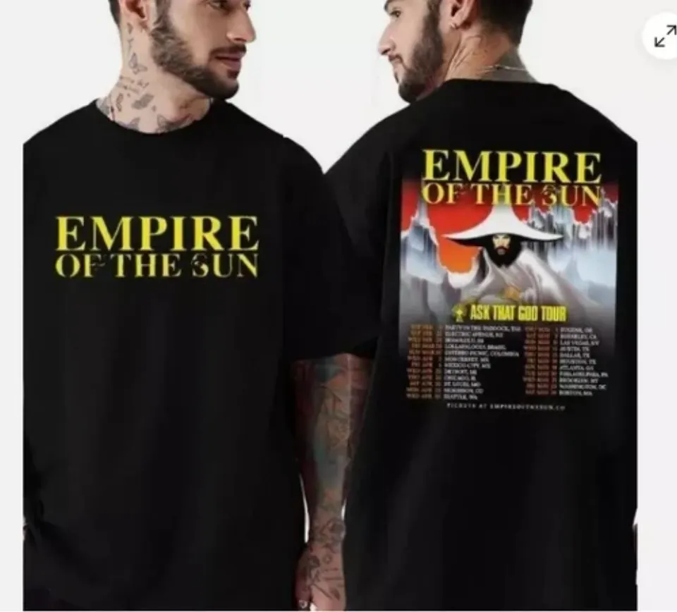 New Empire Of The Sun Ask That God Tour 2025 Schedule List Dates Two Sides Shirt