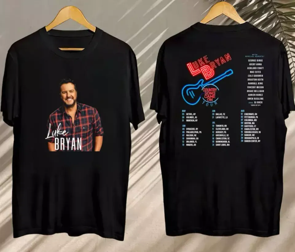 New 2025 Luke Bryan Country Song Came On Tour Shirt, Luke Bryan Signature Shirt