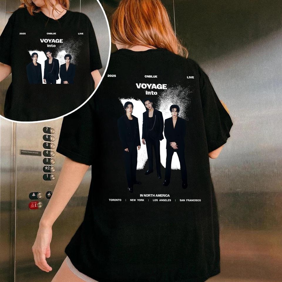 Cnblue Voyage Into X Live Tour 2025 Shirt, Kpop World Tour Shirt, Cnblue Cnbluenitity Shirt