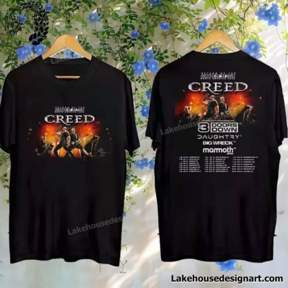 New Creed Return Of The Summer Of ’99 2025 Tour Shirt