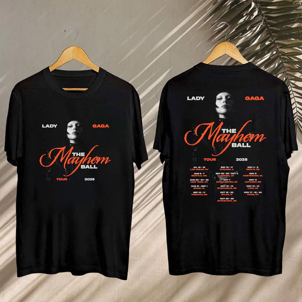 New Ld Ga The Mayhem Ball Tour 2025 Shirt, Ld Ga 2025 Concert, Ld Ga Fan Shirt