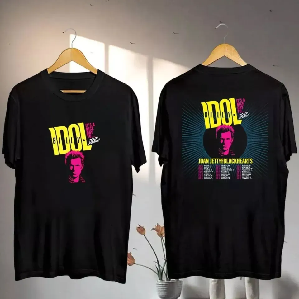 New New Shirt For Fan/Billy Idol 2025 Tour-Double Side Shirt