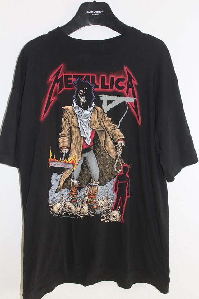 New Metallica The Unforgiven Men’S Black Shirt Size L Nwt Pushead