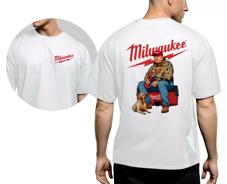 New Donald Trump Shirt, Milwaukee Trump Camo Shirt – Fuel Hand Drill Dog Hunt Shirt