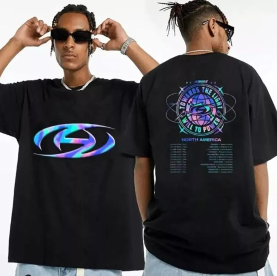 New Ashirtz Towards The Light Will To Power Shirt World Tour 2 Sided Shirt