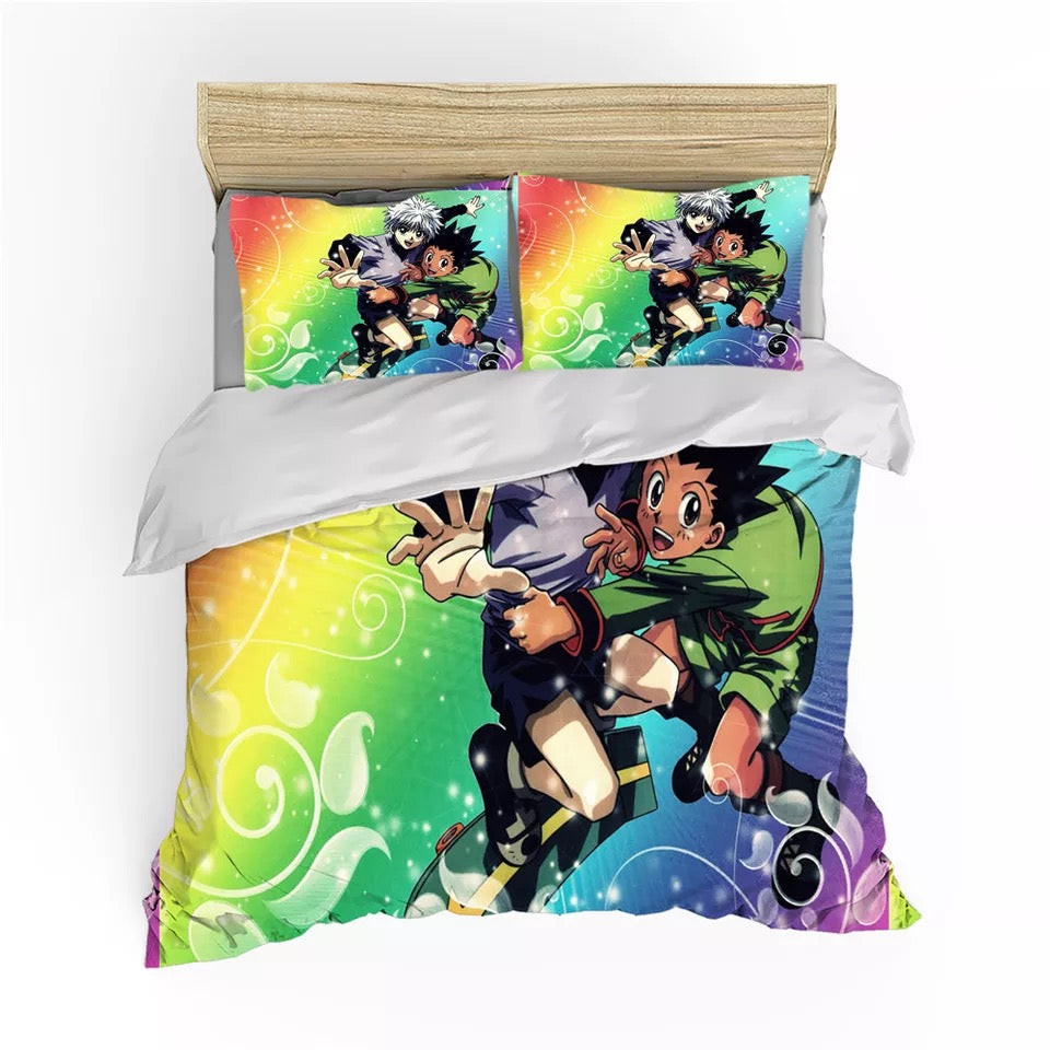 Hunter X Hunter Quilt Cover Pillowcase Bedding Set Home Bedroom Decor