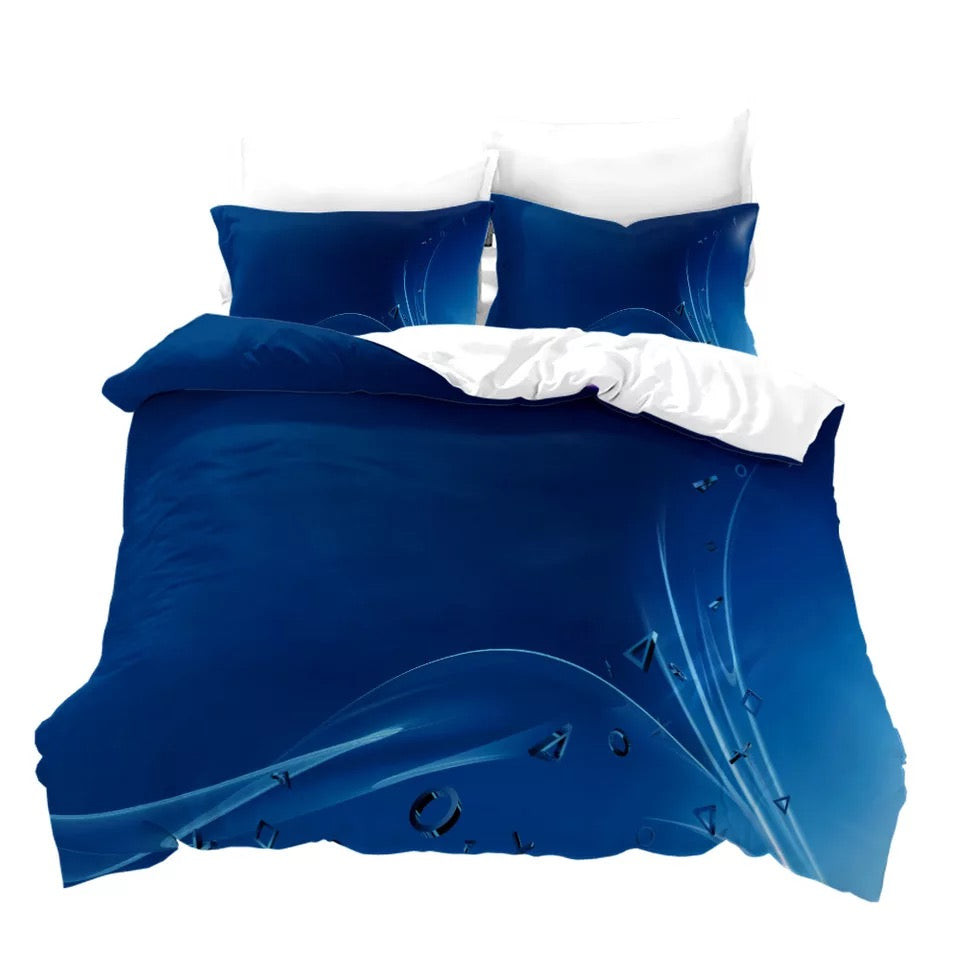 Ps4 Xbox Playstation Quilt Cover Pillowcase Bedding Set Home Bedroom Decor