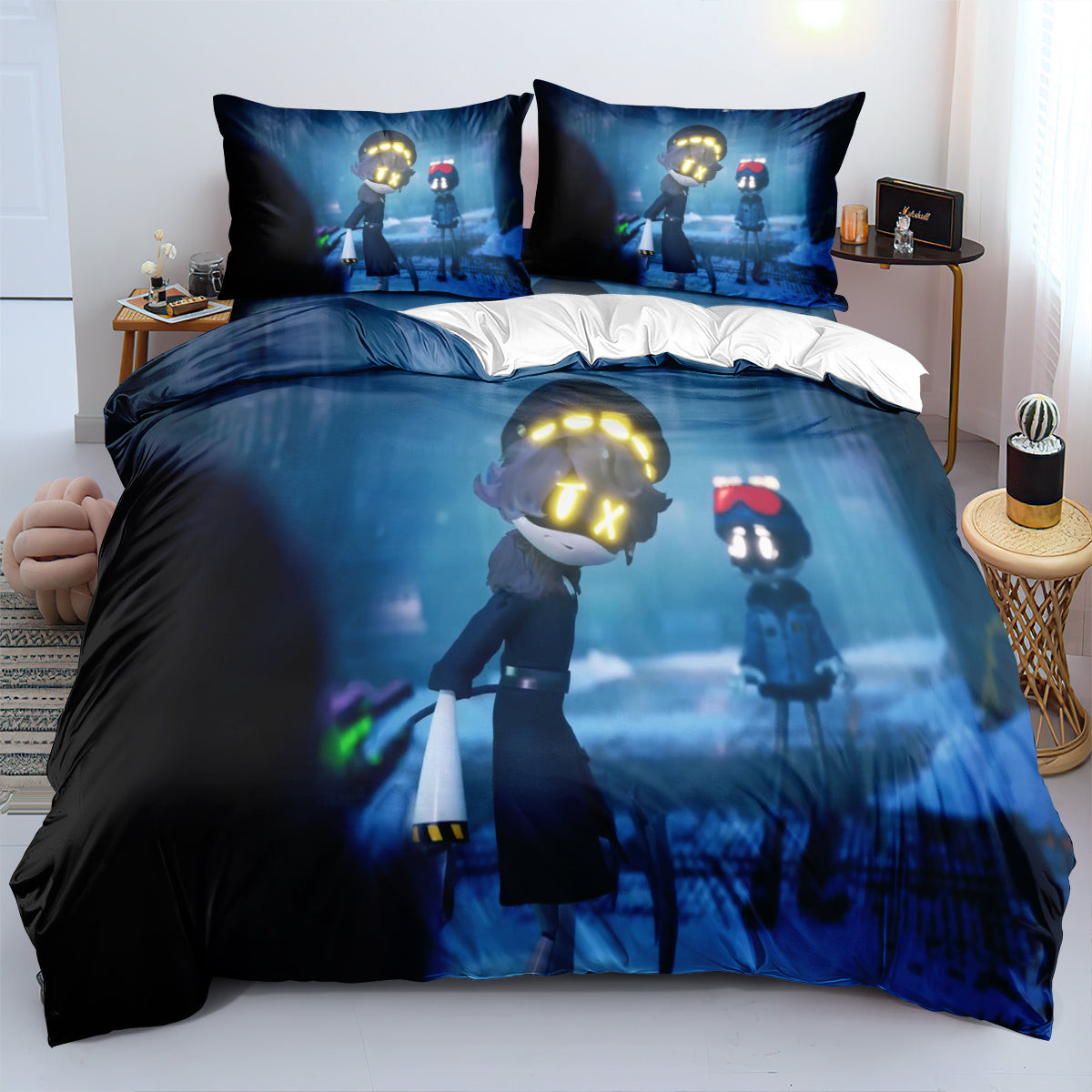 Murder Drones Quilt Cover Pillowcase Bedding Set Home Bedroom Decor