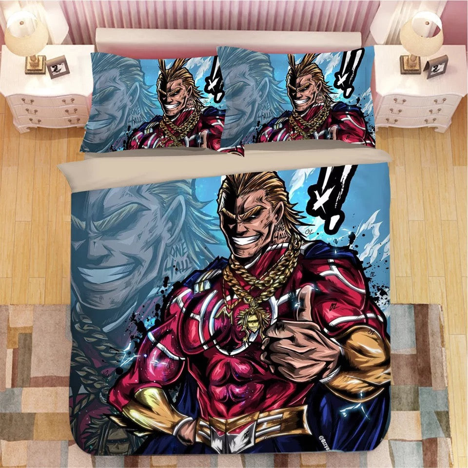 My Hero Academia Million Quilt Cover Pillowcase Bedding Set Home Bedroom Decor