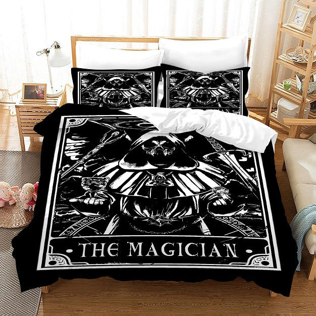 Tarot The Magician Quilt Cover Pillowcase Bedding Set Home Bedroom Decor