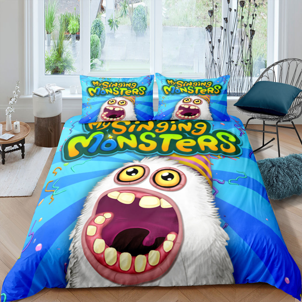 My Singing Monsters Quilt Cover Pillowcase Bedding Set Home Bedroom Decor