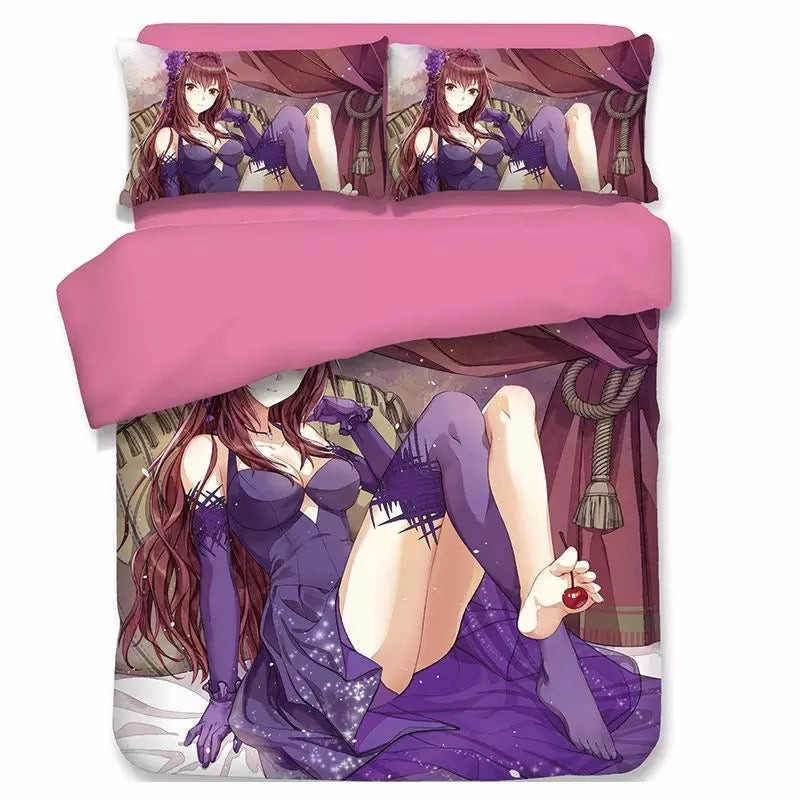 Fate Stay Night Fgo Saber Astolfo Quilt Cover Pillowcase Bedding Set Home Bedroom Decor