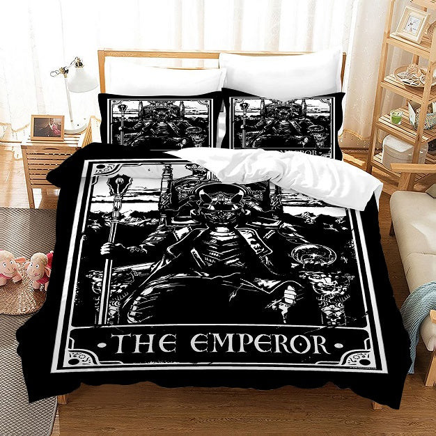 Tarot The Emperor Quilt Cover Pillowcase Bedding Set Home Bedroom Decor