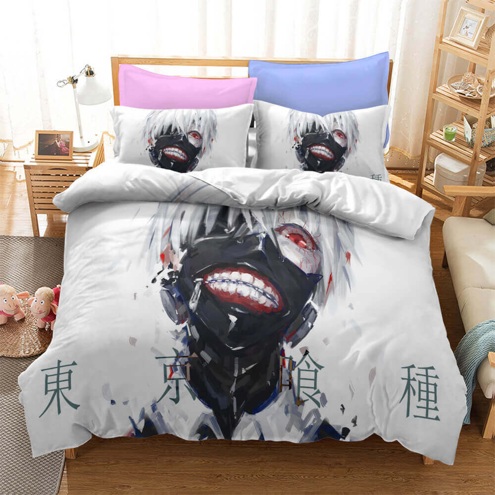 2025 NEW Japan Anime Tokyo Ghoul Cosplay Bedding Set Quilt Cover Without Filler
