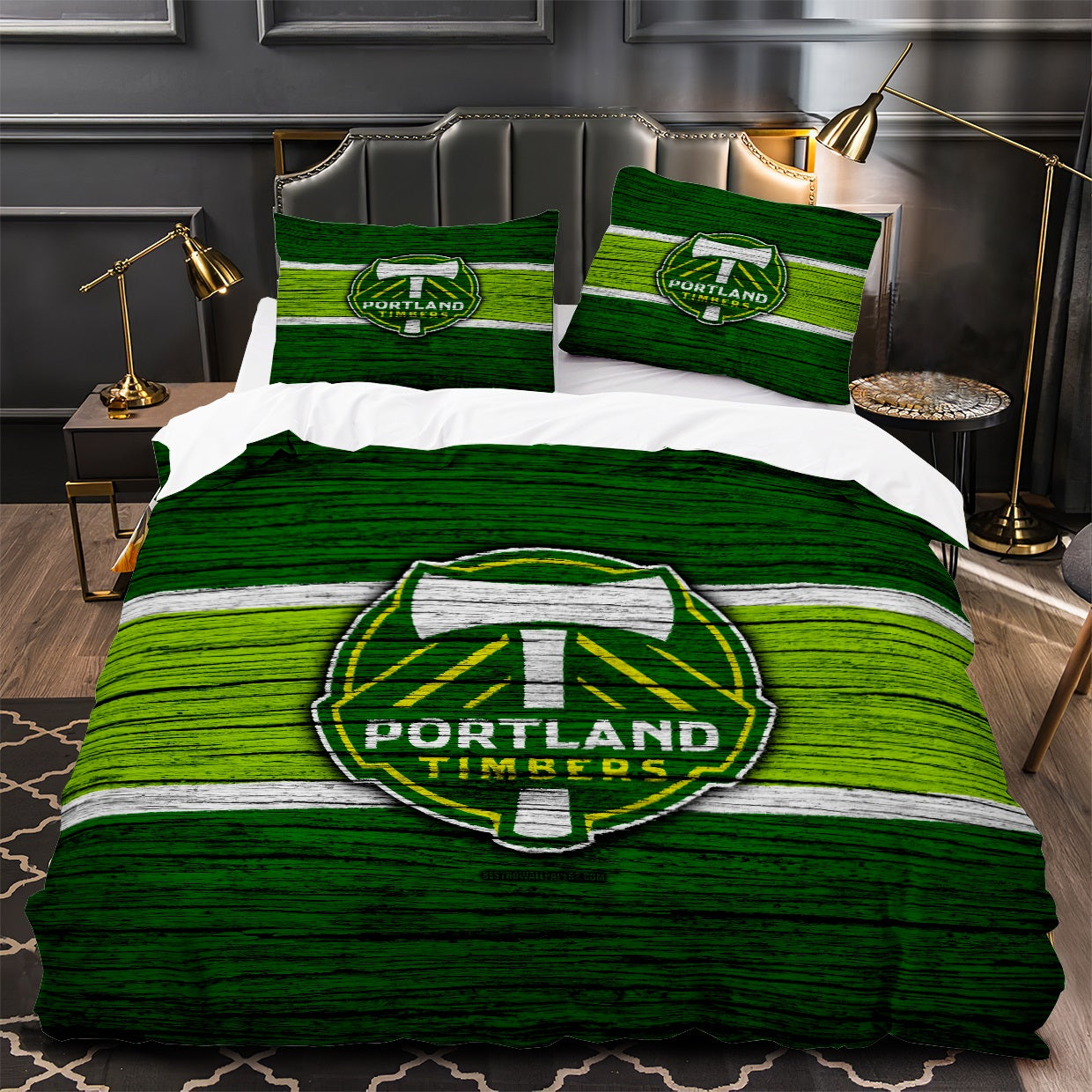 Portland Soccer Timbers 3D Printed Quilt Cover Pillowcase Bedding Set Bed Linen Home Decor