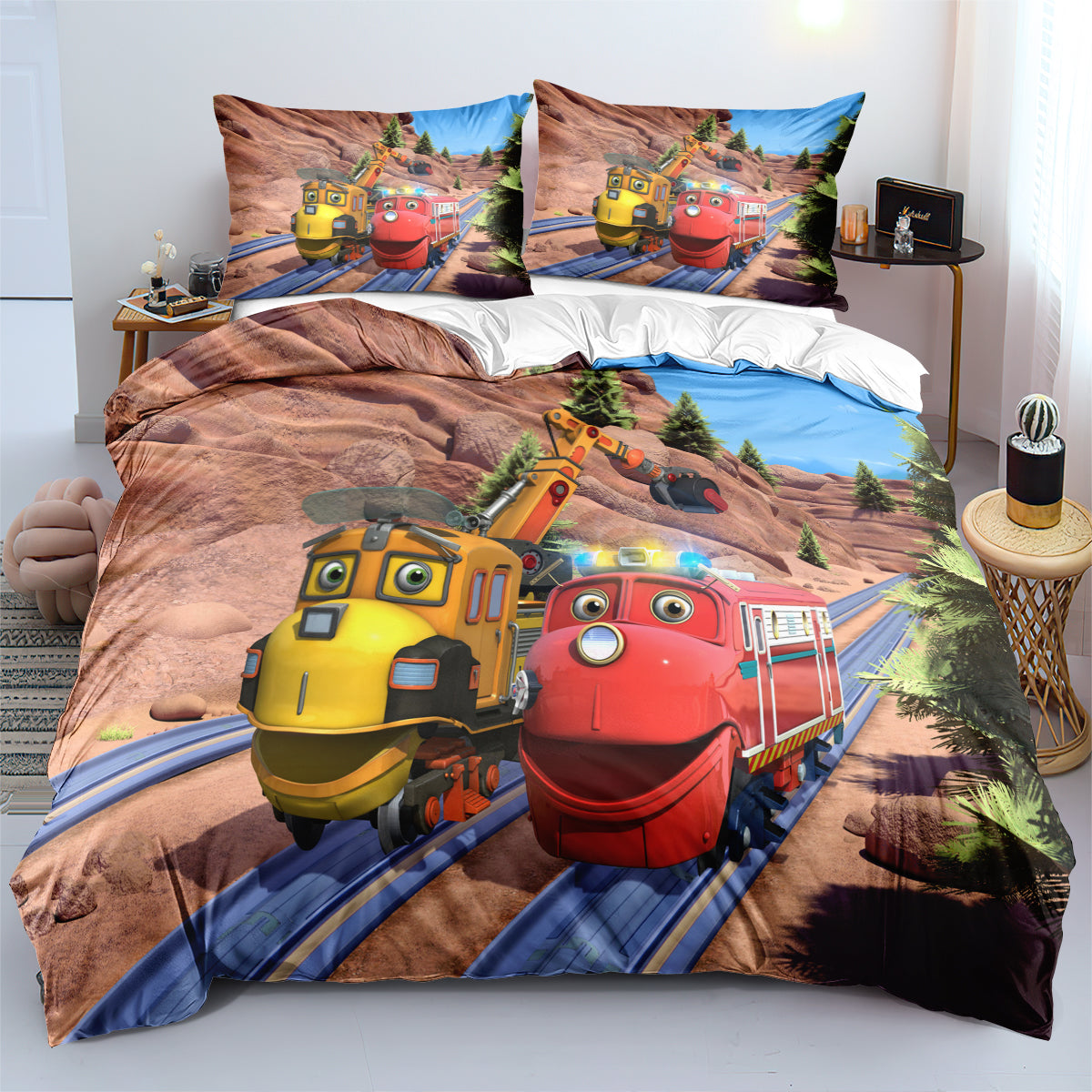Chuggington Quilt Cover Pillowcase Bedding Set