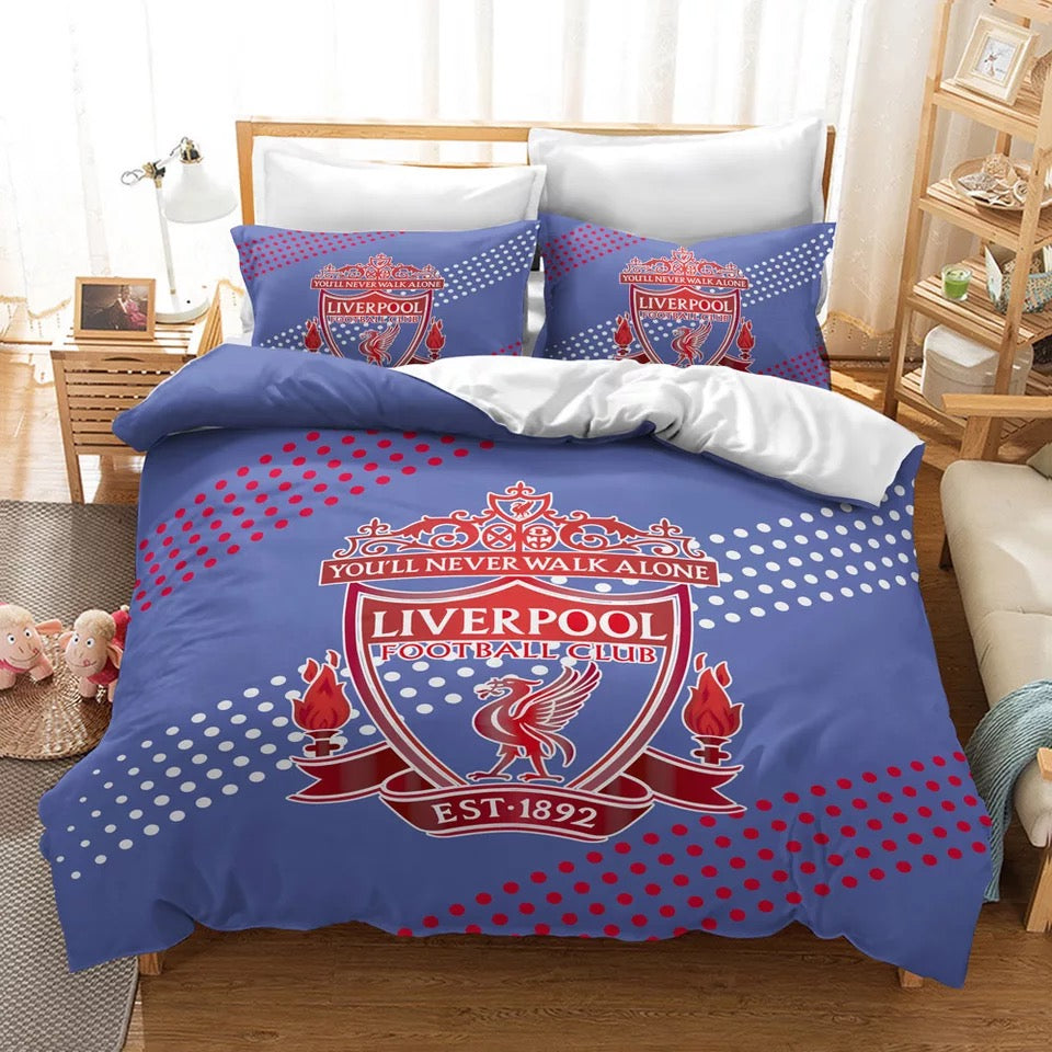 Football Logo #7 Quilt Cover Pillowcase Bedding Set Bed Linen Home Decor