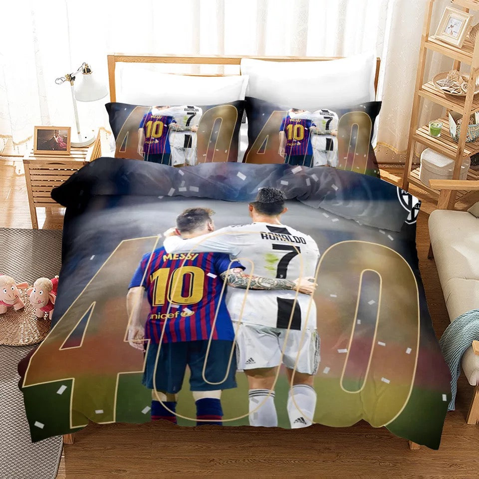 Football #12 Quilt Cover Pillowcase Bedding Set Bed Linen Home Decor