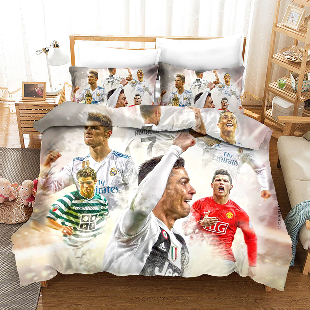 Football League #7 Quilt Cover Pillowcase Bedding Set Home Bedroom Decor