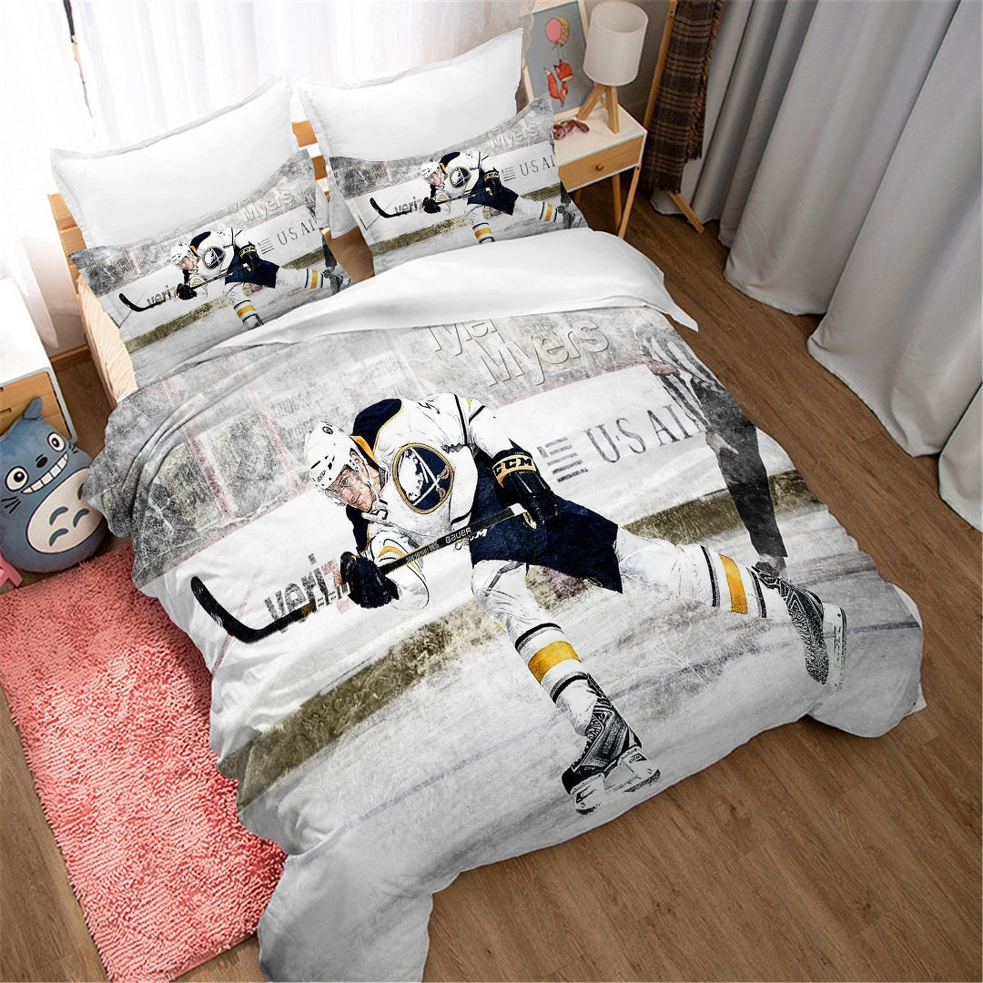 Ice Hockey #1 Quilt Cover Pillowcase Bedding Set