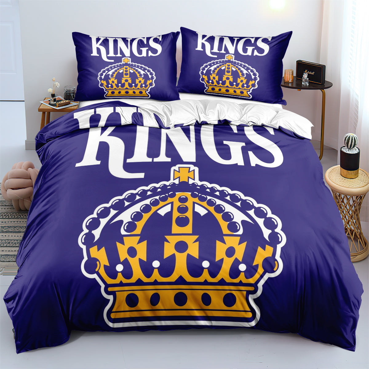 Sacramento NBA Kings Bedding Set Quilt Cover Without Filler